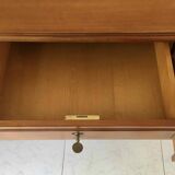 Directoire style desk with 5 drawers and side shelves