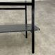 1950s coffee table in metal and glass