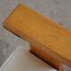Mid century brutalist solid pine lounge chair with new upholstery, sweden, 1970s