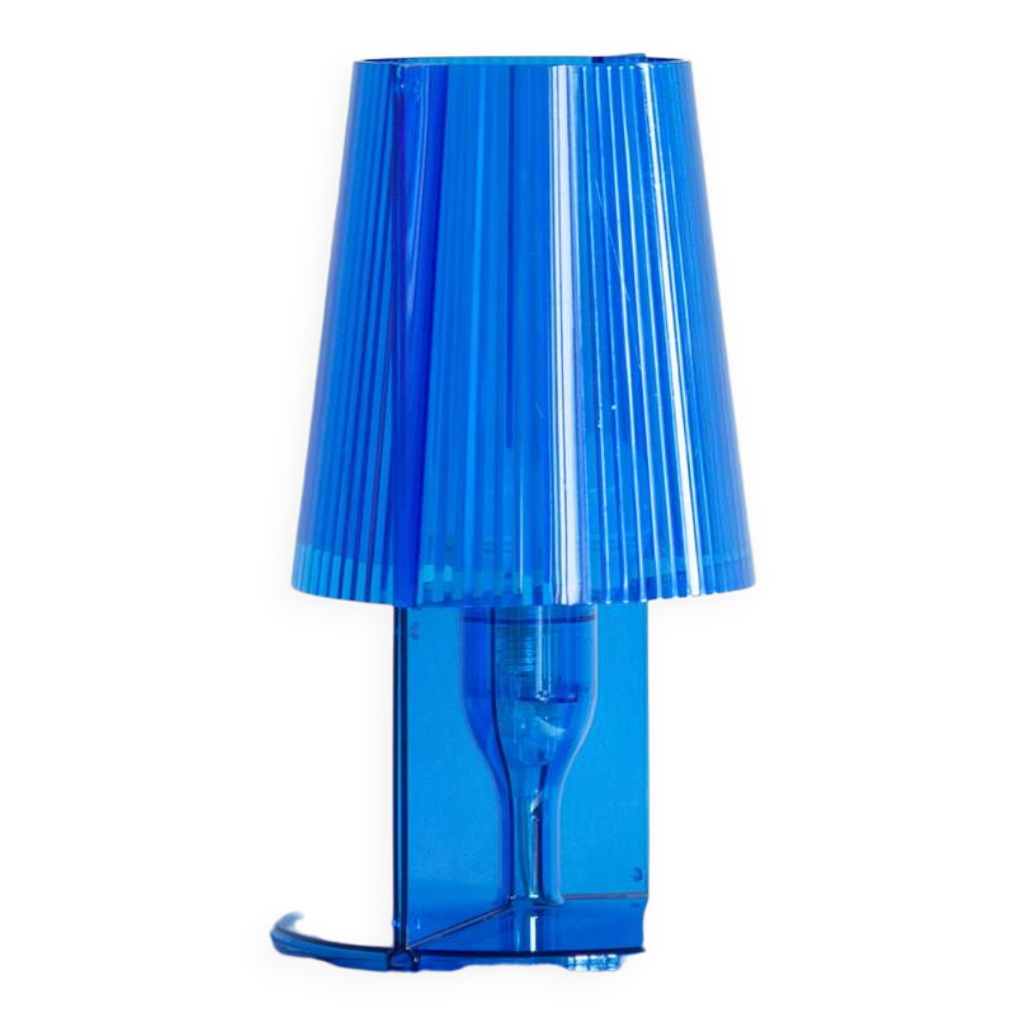 Kartell Take blue lamp