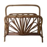 Rattan magazine holder
