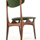 Set of 4 dining chairs 'Cindy' - new upholstery - mid century modern - teak