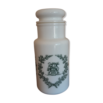 Pot verre opalin - vintage