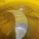 Vase en verre soufflé à la bouche jaune Ioan Nemtoi