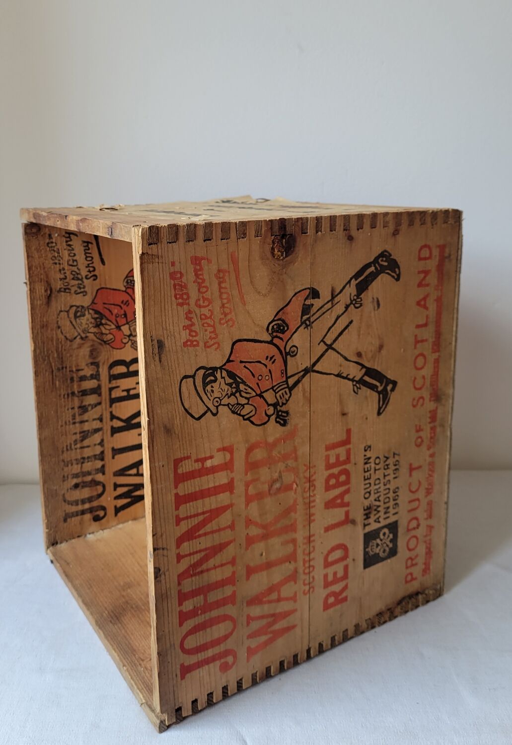 Johnnie Walker wooden crate
