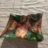 Vintage vallauris style glazed ceramic fruit cup