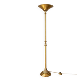 Lampadaire vintage en laiton doré – style néoclassique – torchière