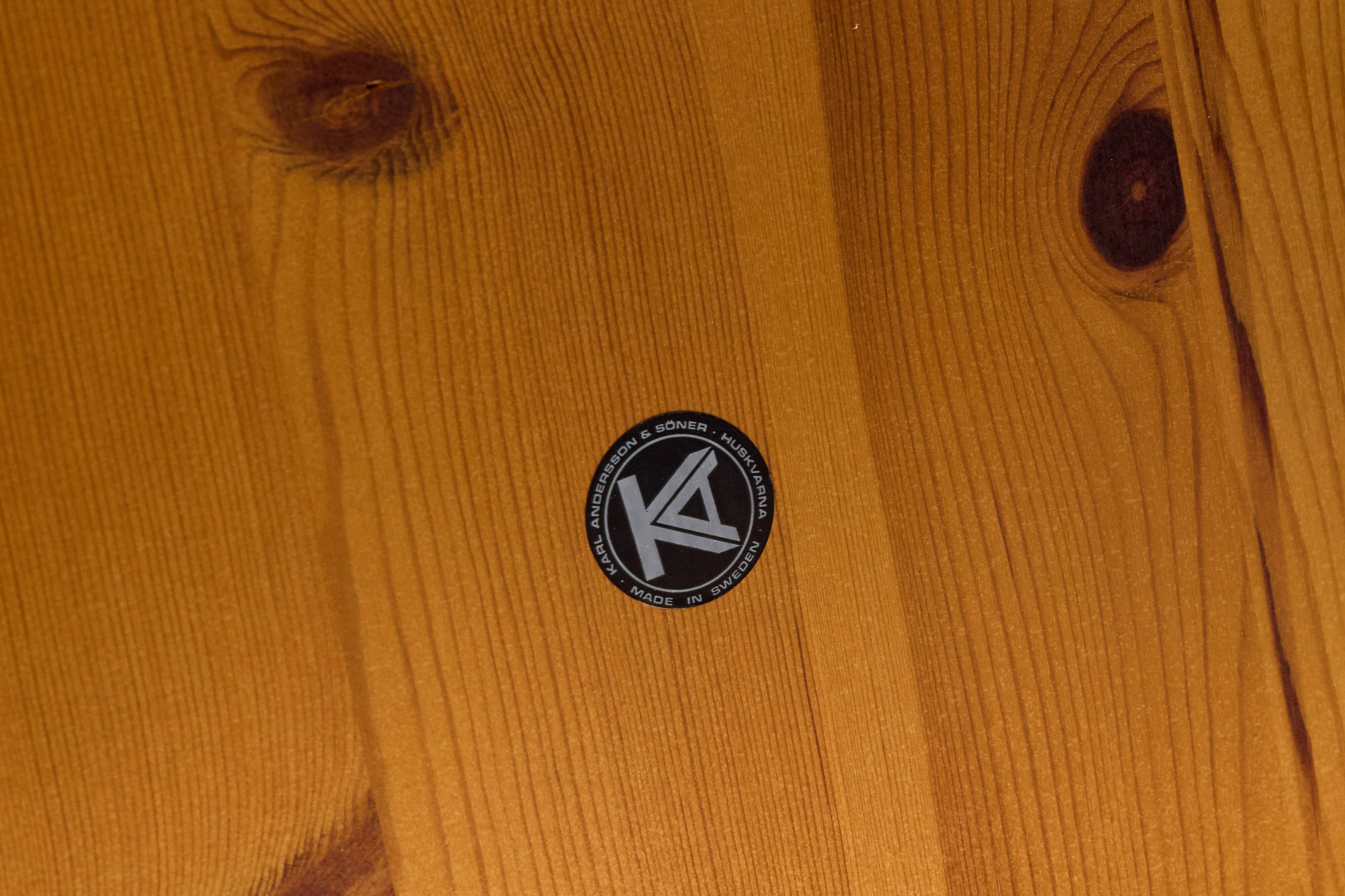 Brutalist Pine Wood Coffee Table, Sweden, 1970s