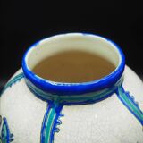 Charles Catteau vase, Kéramis Boch in tall ceramic Belgium Art Deco 1925