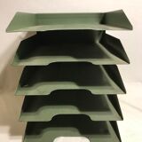 Old locker door documents Colombia metal