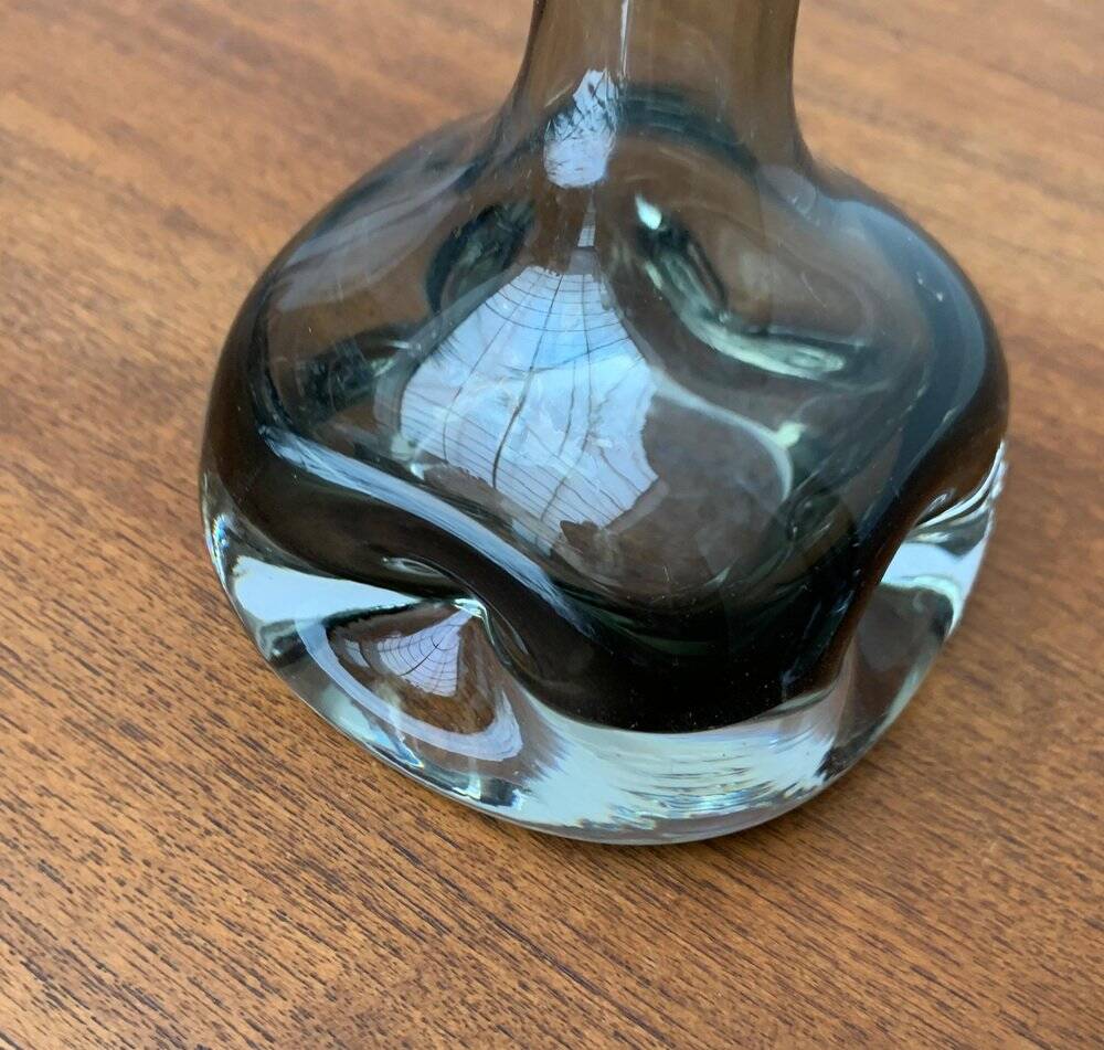 Vases en verre allemands du milieu du siècle de Gral, années 1960, ensemble de 2