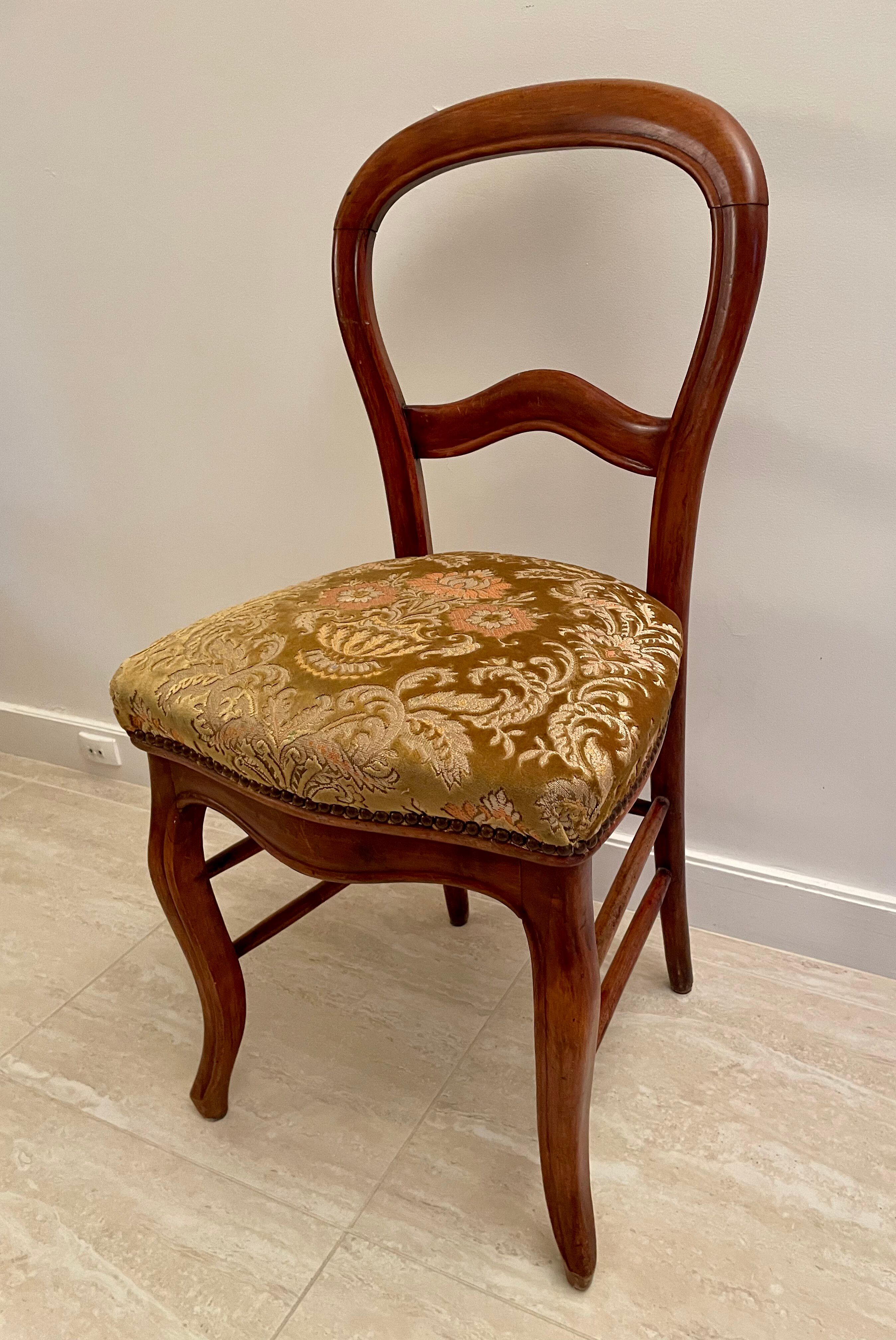 Pair of Louis Philippe style chairs