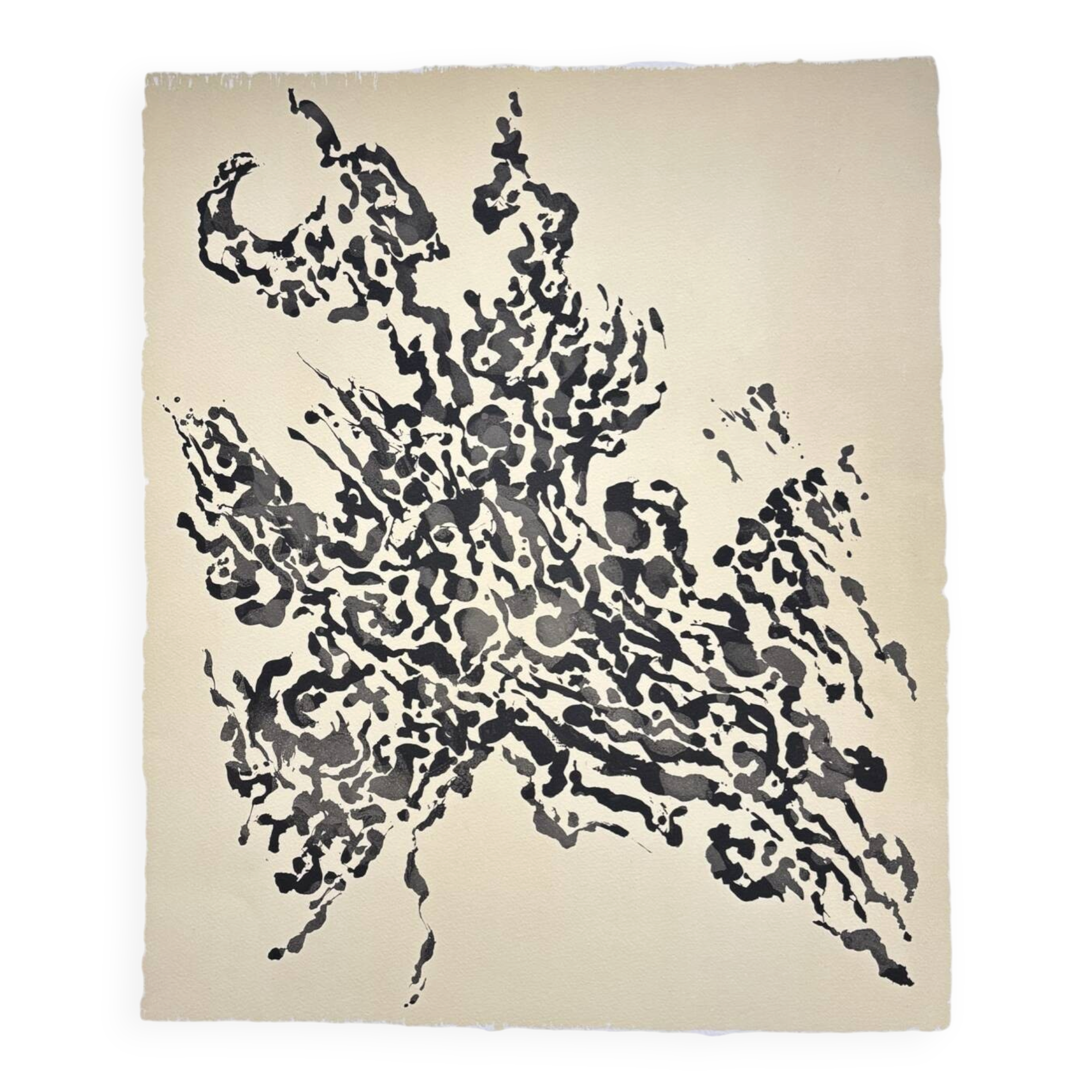 Original Abstract Lithograph by Alfred Manessier. School of Paris. 50