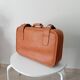 Valise vintage en cuir Camel années 60/70