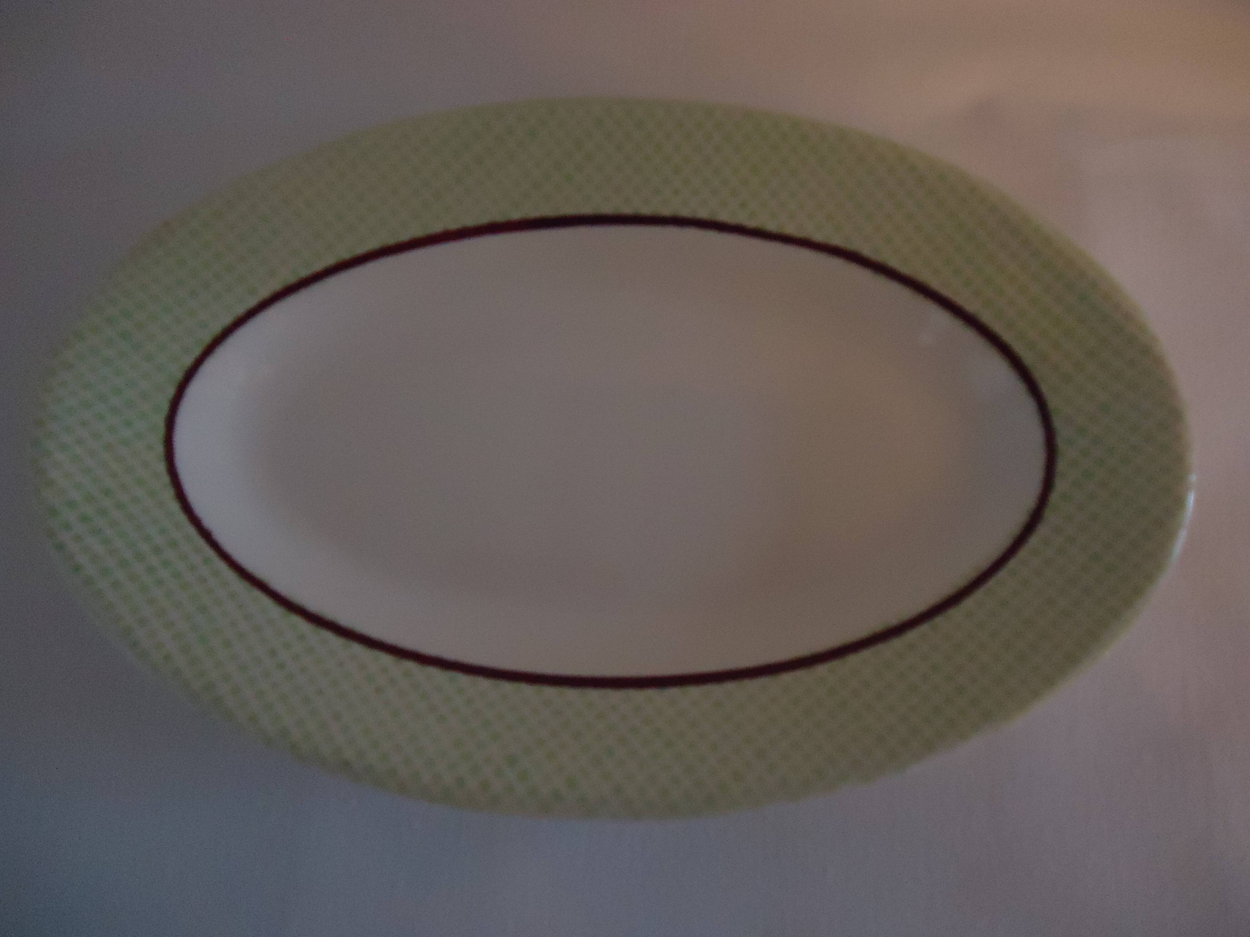 Pair of salins porcelain serving dishes, isoard pattern