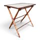 Table d’appoint pliante en faux bambou, époque 1900