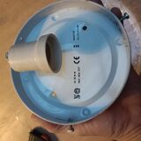 Plafonnier, applique vintage en verre moulé