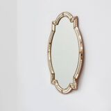 Miroir trapézoïdal en laiton et mosaïque de style vénitien, XXe siècle