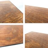 Bureau d’enfant vintage Mid-Century en bois table d’écolier rétro pour cham