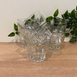 6 vintage glasses