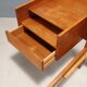 Lit vintage design with bedside table, teak veneer, fabric, 1960s.
