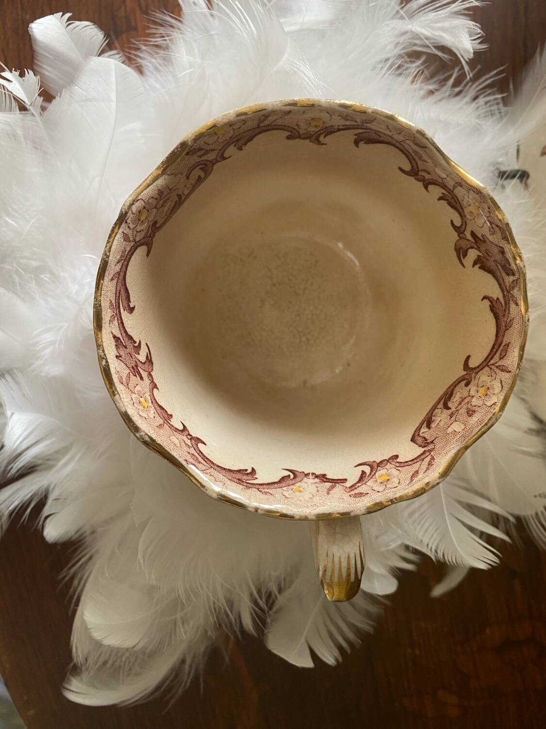 Sarreguemines coffee cup, Fleury model, 19th century, rare