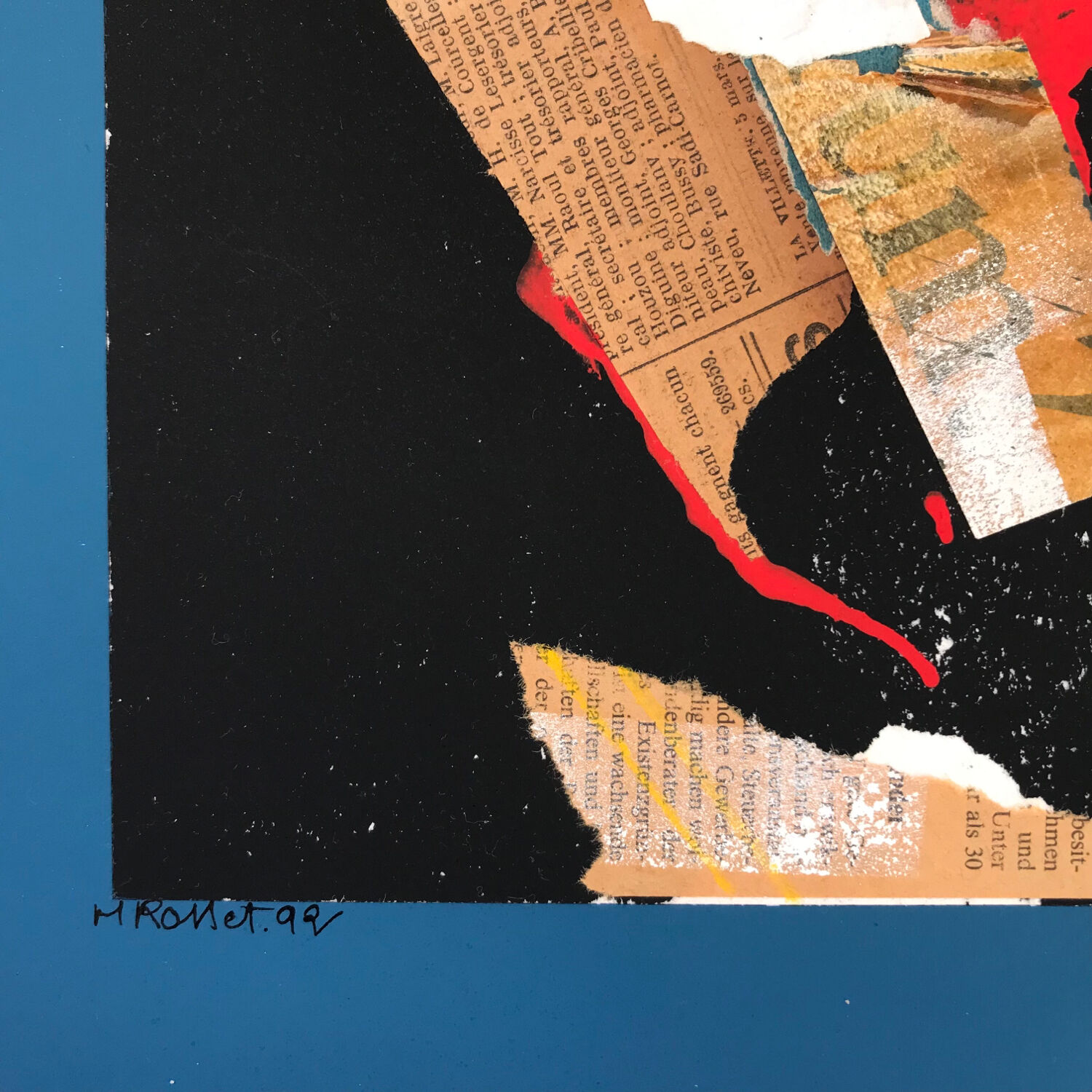 Martine rosset. 1949-2011. ink and collage.