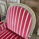 Pair of Louis XVI style bergère armchairs