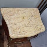 Pair of marquetry bedside tables