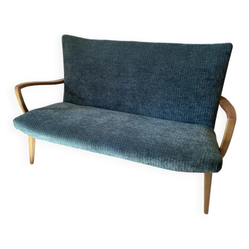 Banquette vintage scandinave rénovée 