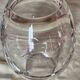 Egg-shaped crystal vase