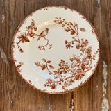 Fauvette plate, Gien x3