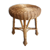 Tabouret en rotin