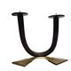 L9V Art Deco Two-Arm Candleholder