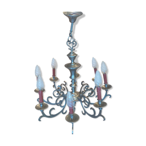 Lustre massif 8 branches - louis xiii