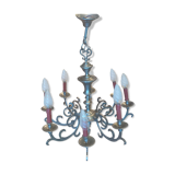 Chandelier massive 8 branches style Louis XIII