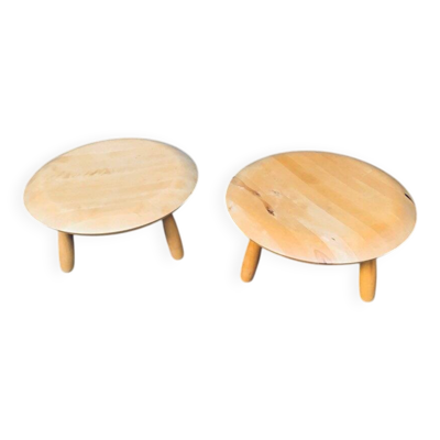 Vintage Karljohan Side Table Set by Christian Hallerod for Ikea, 1990s, Set of 2