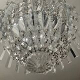 Lustre corbeille en cristal de bohème