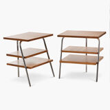 Paire de tables de chevet des années 50