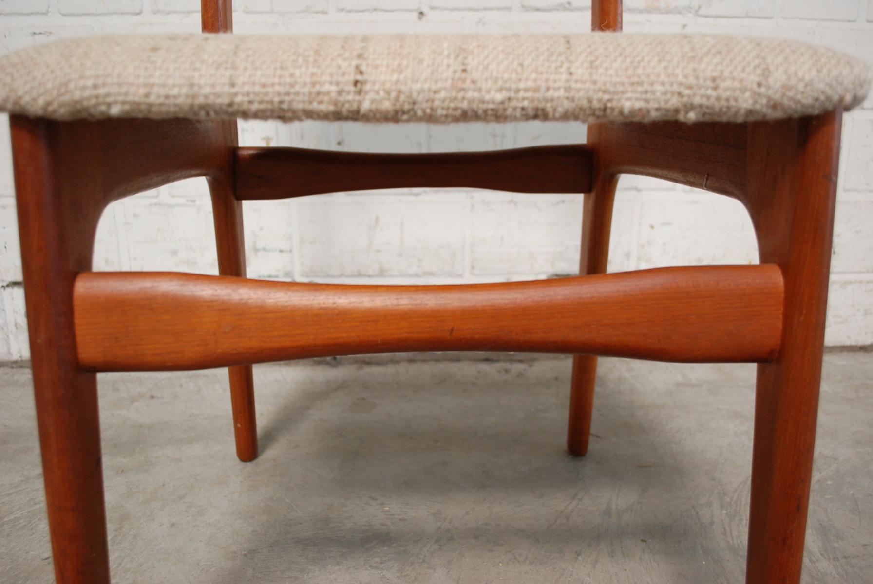 Lot de chaises en teck et chêne de Schiønning & Elgaard 1960