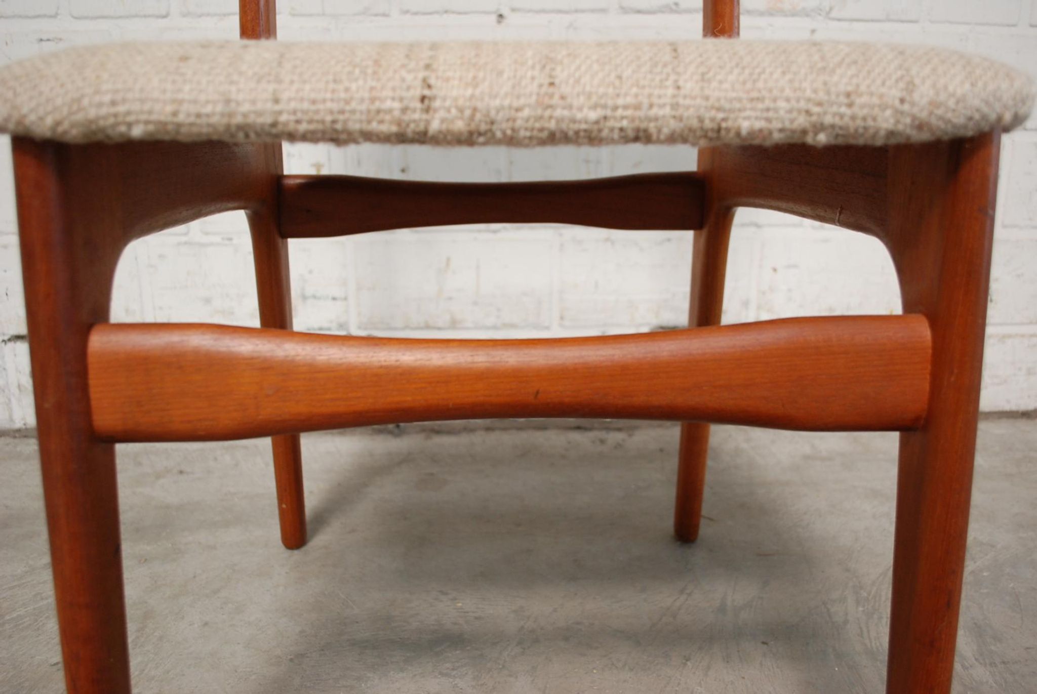 Set of teak and oak chairs by Schiønning & Elgaard 1960