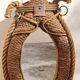 Rope mirror by Audoux-Minnet 1950