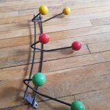 6-ball wall coat rack