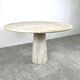 Table à manger en travertin, années 1970