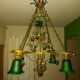 Very large art nouveau chandelier Murano (1 meter)