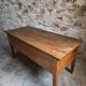Antique oak flour chest from France, 19th century.