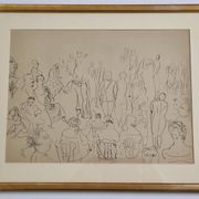 Heliogravure after Raoul Dufy – Fashion or Salon Scene (43 x 34 cm)