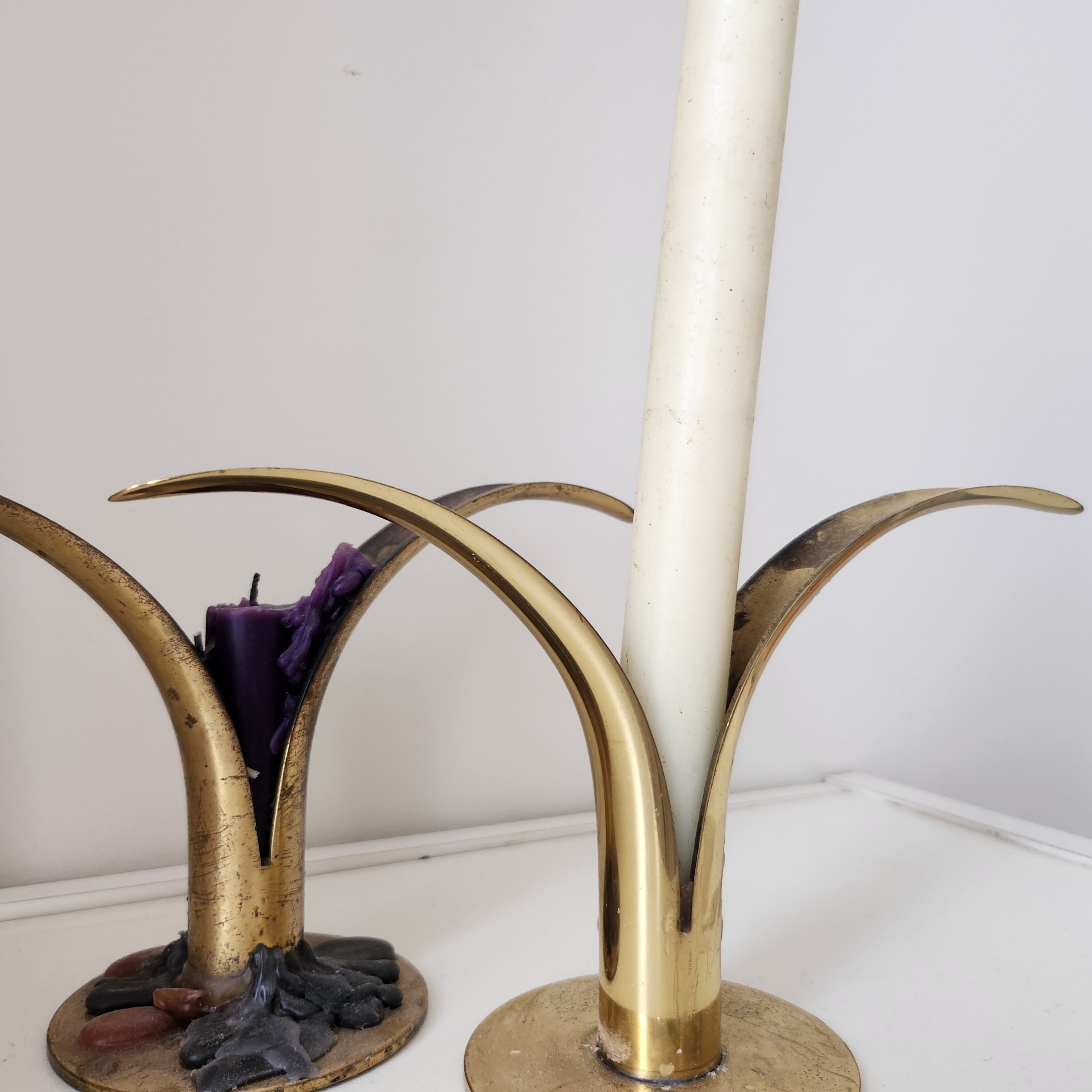Ystad Metall candle holders Lily model