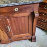 Bahut 2 doors 2 drawers in walnut period restoration a crosse