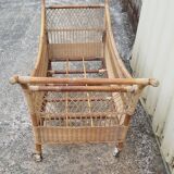 Baby wicker bed